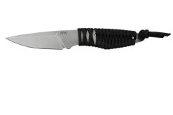 ANV Knives P100 Sleipner, Grey Paracord, P100-003, Black Kydex Sheath, Neck Knife