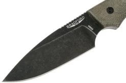 Bradford Knives 3D OD Green Micarta, Guardian4, Sabre, Nimbus Finish, Black Fasteners -Knife Shop BDK 4S 102N 03 bradford knives