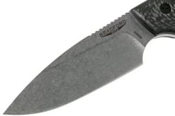 Bradford Knives 3D Carbon Fibre, Guardian4, Sabre, Stonewash Finish, Black Fasteners -Knife Shop BDK 4S 116 03 bradford knives