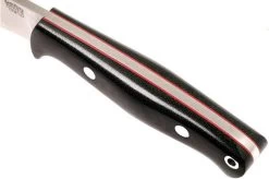 Bark River North Country EDC CPM 154, Black Canvas Micarta, Red Liners -Knife Shop BRK02 054BRKC RL 05 bark river brk02 054brkc rl 05