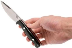 Bark River North Country EDC CPM 154, Black Canvas Micarta, Red Liners -Knife Shop BRK02 054BRKC RL 06 bark river brk02 054brkc rl 06