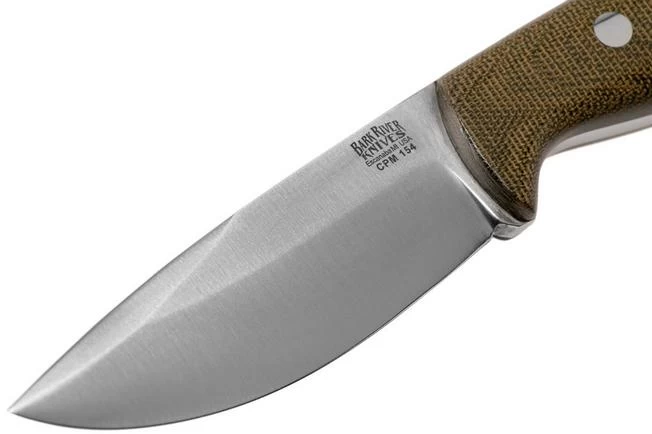 Bark River North Country EDC CPM 154, Green Canvas Micarta 3 Bark River North Country EDC CPM 154, Green Canvas Micarta - Image 3