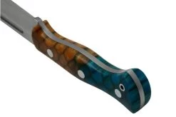 Bark River Cub CPM 3V Amber Sea Dragon Scale, Bushcraft Knife -Knife Shop BRK08 221ASDS 04 barkriver