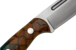 Bark River Cub CPM 3V Amber Sea Dragon Scale, Bushcraft Knife -Knife Shop BRK08 221ASDS 05 barkriver