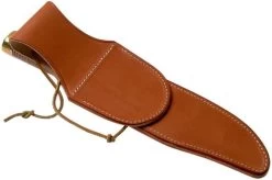 Bark River V-44 Bowie A2 Stacked Leather, Brass Double Quillion, Bowie-knife -Knife Shop BRK08 231SDL BDQ 07 bark river knives