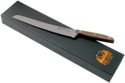 Due Cigni 1896, 2C1011NO Bread Knife 20 Cm, Walnut Wood -Knife Shop DG2C1011NO 07 due signi 1896