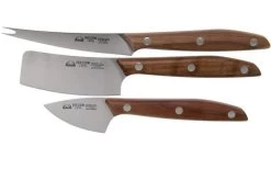 Due Cigni 1896, 2C1018NO 3-piece Cheese Knife Set, Walnut Wood