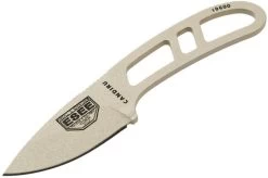 ESEE Candiru Desert Tan CAN-DT Neck Knife With Black Sheath + Belt Clip 9 ESEE Candiru Desert Tan CAN-DT Neck Knife With Black Sheath + Belt Clip -Knife Shop EE CAN DT 03 esee knives v201901