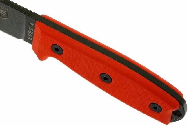 ESEE Model 4 OD Blade, Orange Handle 4P-KO-OD Survival Knife Without Sheath 4 ESEE Model 4 OD Blade, Orange Handle 4P-KO-OD Survival Knife Without Sheath - Image 4