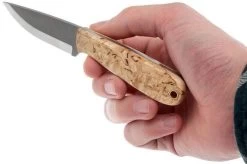 Brisa Necker 70 - Curly Birch - Leather Sheath - 9800 -Knife Shop ENZ 9800 08 enzo enz 9800 08