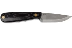 Brisa Necker 70, Black Micarta, Leather Sheath 9806