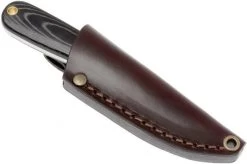 Brisa Necker 70, Black Micarta, Leather Sheath 9806 -Knife Shop ENZ 9806 07 enzo necker 70 enz 9806 07