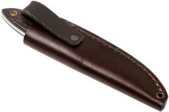 Brisa Bobtail 80 Bison Micarta Handle, 12C27 Scandi, Leather Sheath 9955 -Knife Shop ENZ 9955 08 enzo knives