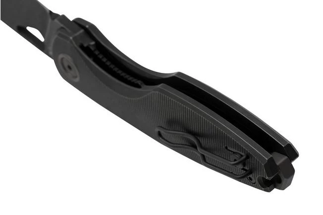 Fox Chilin FX-530-TIDSW PVD Black Stonewashed M398, Black Titanium Pocket Knife, Jesper Voxnaes Design 4 Fox Chilin FX-530-TIDSW PVD Black Stonewashed M398, Black Titanium Pocket Knife, Jesper Voxnaes Design - Image 4