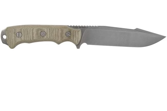 Rick Hinderer Fieldtac 6” Harpoon Spearpoint Stonewash OD-Green Micarta Survival Knife 2 Rick Hinderer Fieldtac 6” Harpoon Spearpoint Stonewash OD-Green Micarta Survival Knife - Image 2