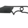 Rick Hinderer LP-1 Wharncliffe DLC Black Neck Knife, With UltiClip