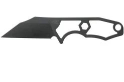 Rick Hinderer LP-1 Wharncliffe DLC Black Neck Knife, With UltiClip