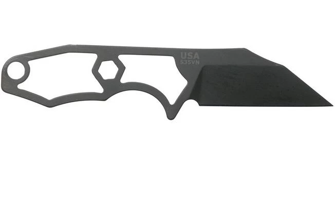 Rick Hinderer LP-1 Wharncliffe DLC Black Neck Knife, With UltiClip 2 Rick Hinderer LP-1 Wharncliffe DLC Black Neck Knife, With UltiClip - Image 2