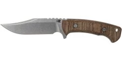 Rick Hinderer Ranch Bowie Natural Canvas Micarta, Stonewashed, Bowie Knife