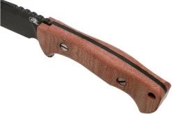 Rick Hinderer Ranch Drop Spanto Battle Black, Red Micarta Survival Knife -Knife Shop HRK TRH DPBB RM 05 rick hinderer knives