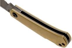 Kansept Wedge K2026BB1 Damascus, Brass Pocket Knife, Nick Swan Design -Knife Shop KSK2026BB1 05 kansept