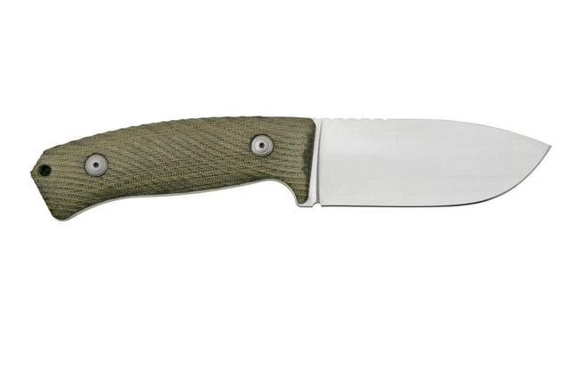 LionSteel M3 M3-CVG Green Canvas Micarta Fixed Knife 2 LionSteel M3 M3-CVG Green Canvas Micarta Fixed Knife - Image 2