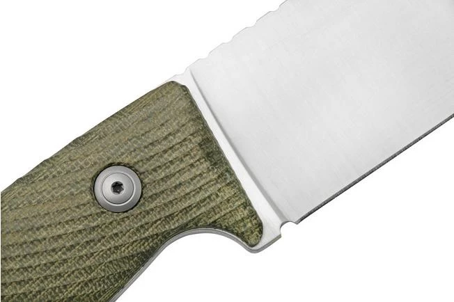 LionSteel M3 M3-CVG Green Canvas Micarta Fixed Knife 5 LionSteel M3 M3-CVG Green Canvas Micarta Fixed Knife - Image 5