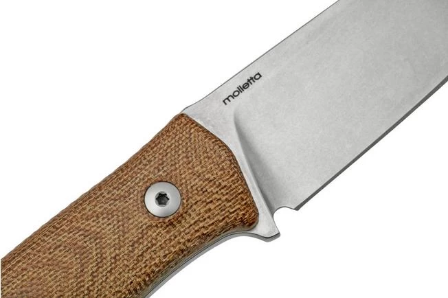 Lionsteel M4 Natural Micarta MagnaCut M4-MC-CVN, Knivesandtools Exclusive, Fixed Knife 5 Lionsteel M4 Natural Micarta MagnaCut M4-MC-CVN, Knivesandtools Exclusive, Fixed Knife - Image 5