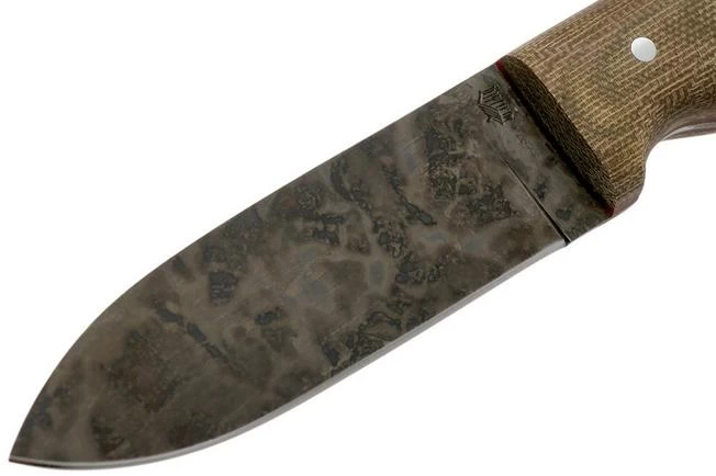 LT Wright Bushcrafter HC, 1075, Matte Green Micarta, Red Liners, Leather Sheath, Bushcraft Knife 3 LT Wright Bushcrafter HC, 1075, Matte Green Micarta, Red Liners, Leather Sheath, Bushcraft Knife - Image 3