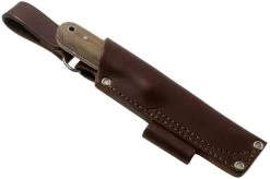 LT Wright Bushcrafter HC, 1075, Matte Green Micarta, Red Liners, Leather Sheath, Bushcraft Knife 12 LT Wright Bushcrafter HC, 1075, Matte Green Micarta, Red Liners, Leather Sheath, Bushcraft Knife -Knife Shop LT BHC GM RL LS 06 lt wright