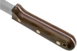 LT Wright Genesis Scandi Grind, A2, Matte Green Micarta, Red Liners, Leather Sheath, Bushcraft Knife -Knife Shop LT GEN SC GM RL LS 04 lt wright