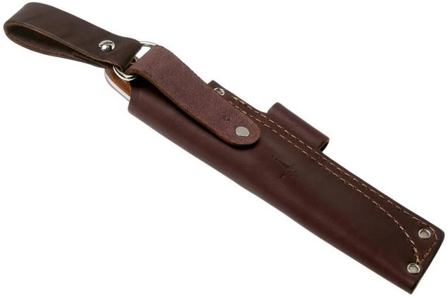 LT Wright GNS Saber Grind, O1, Polished Natural Micarta, Leather Sheath, Bushcraft Knife 7 LT Wright GNS Saber Grind, O1, Polished Natural Micarta, Leather Sheath, Bushcraft Knife - Image 7