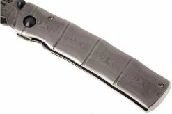 Mcusta MC-33D Shinra Take Folding Knife, Handle/blade: Damascus And Damascus -Knife Shop MC33D 03 mcusta take damast mc33d d3