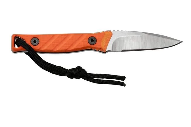 Medford Necromancer S35VN Tumbled Blade, Orange G10 Handle, Neck Knife 2 Medford Necromancer S35VN Tumbled Blade, Orange G10 Handle, Neck Knife - Image 2