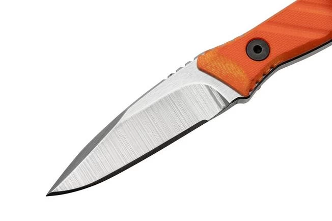 Medford Necromancer S35VN Tumbled Blade, Orange G10 Handle, Neck Knife 3 Medford Necromancer S35VN Tumbled Blade, Orange G10 Handle, Neck Knife - Image 3