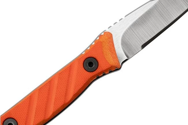 Medford Necromancer S35VN Tumbled Blade, Orange G10 Handle, Neck Knife 5 Medford Necromancer S35VN Tumbled Blade, Orange G10 Handle, Neck Knife - Image 5