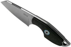 MKM Mikro 2 Wharncliffe, Stonewashed Carbon Fibre Neck Knife, Jesper Voxnaes Design -Knife Shop MMK MR02 CF 04 mkm knives