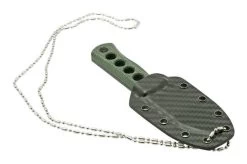 QSP Knife Canary QS141-C2 Blackwashed, Black Green G10, Neck Knife 11 QSP Knife Canary QS141-C2 Blackwashed, Black Green G10, Neck Knife -Knife Shop QS141 C2 06 qsp