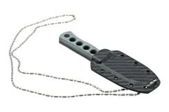 QSP Knife Canary QS141-D2 Blackwashed, Denim Micarta, Neck Knife 11 QSP Knife Canary QS141-D2 Blackwashed, Denim Micarta, Neck Knife -Knife Shop QS141 D2 06 qsp