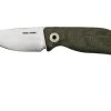 Real Steel CVX-80 OD Green Micarta 3562 Convex Bushcraft Knife, Poltergeist Design