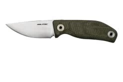 Real Steel CVX-80 OD Green Micarta 3562 Convex Bushcraft Knife, Poltergeist Design