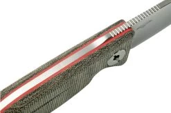 Real Steel CVX-80 OD Green Micarta 3562 Convex Bushcraft Knife, Poltergeist Design -Knife Shop RL3562 05 realsteel