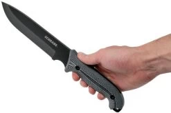 Schrade Frontier 7" Fixed Blade SCHF52M Micarta, 1095 Carbon Steel, Fixed Knife With Sharpening Stone & Firesteel -Knife Shop SCHF52M 06 schrade