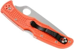 Spyderco Endura 4 Orange C10FPOR Pocket Knife -Knife Shop SPC10FPOR 04 spyderco