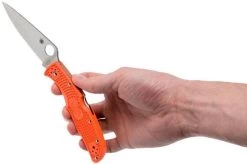 Spyderco Endura 4 Orange C10FPOR Pocket Knife -Knife Shop SPC10FPOR 08 spyderco