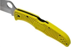 Spyderco Pacific Salt 2 Yellow C91PYL2 Pocket Knife -Knife Shop SPC91PYL2 07 spyderco