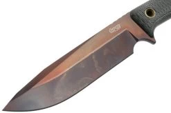 TRC Knives Apocalypse, Elmax Apocalypse Finish, Black Canvas Micarta, Survival Knife -Knife Shop TI AP AP MICBK 03 trc knives