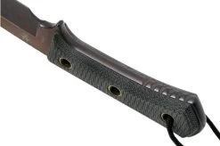 TRC Knives Apocalypse, Elmax Apocalypse Finish, Black Canvas Micarta, Survival Knife -Knife Shop TI AP AP MICBK 04 trc knives