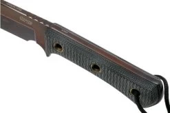 TRC Knives Apocalypse, Elmax Apocalypse Finish, Black Canvas Micarta, Survival Knife -Knife Shop TI AP AP MICBK 05 trc knives