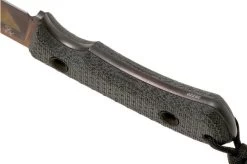 TRC Knives South Pole, Elmax Apocalypse Finish 2022 Biohazard Edition, Black Canvas Micarta, Survival Knife -Knife Shop TI SP BCM APO 04 trc knives